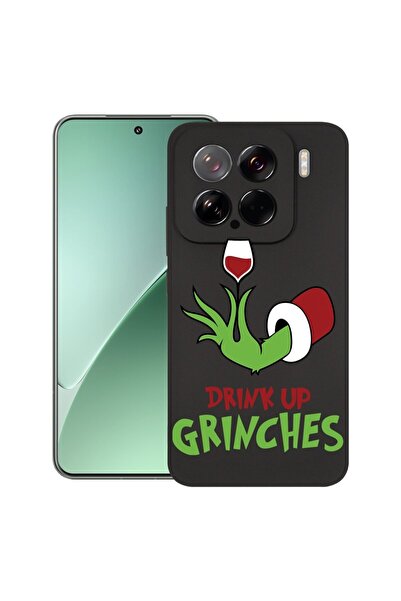 bestcase Калъф за Xiaomi 15, Grinches - Drink Up, Тънък силиконов 0.8ММ, Прот...
