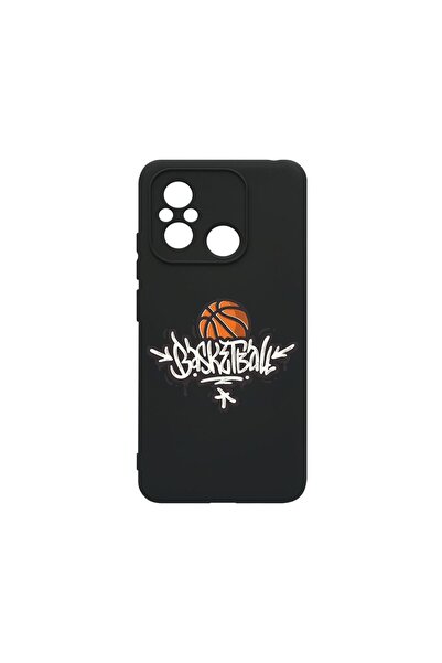 bestcase Премиум калъф от течен силикон, съвместим с Xiaomi Redmi 12C, Баскет...