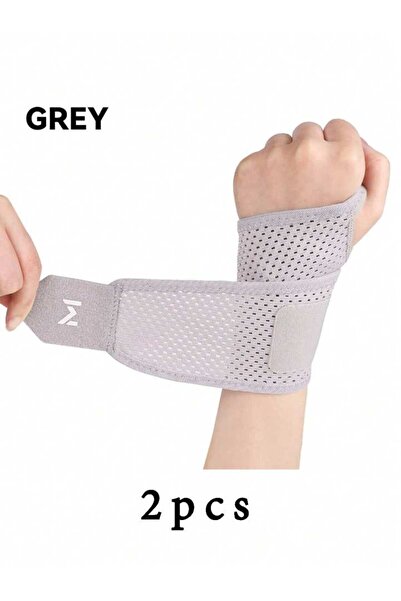 Choice 2pcs 2pcs Adjustable Wrist Strap Sports Wrist Support Brace Black Weig...