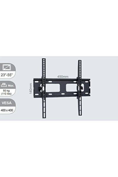 VivoLink Suport de perete cu înclinare medie, compatibil VESA 400x400.