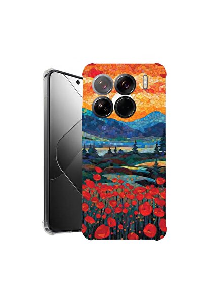 bestcase ¬Æ Husa pentru Xiaomi 15 Pro, Anti Shock 1.5MM, Poppies in Sunset, P...
