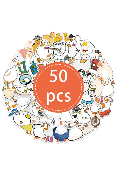Choice 50 قطعة من ملصقات البط الكرتونية المضحكة واللطيفة المقاومة للماء، ملصق...