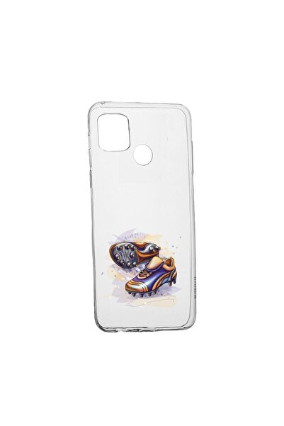 bestcase Husa Silicon Compatibila cu Realme C21, Football Shoes, rezistenta l...