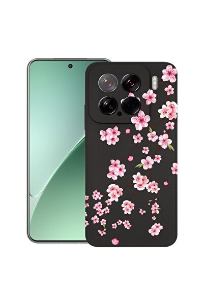 bestcase Θήκη για Xiaomi 15, Ιαπωνικό Κερασιά, Λεπτή Σιλικόνη 0.8MM, Αντικραδ...