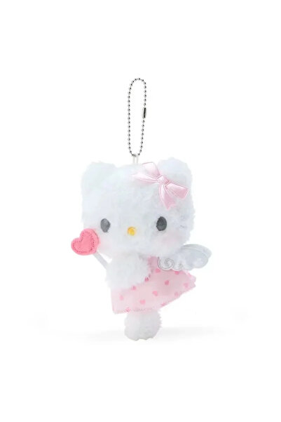 choice2 D6 Sanrio Cute Heart Angel Wings Plush Keychain Pendant Cartoon Cinna...