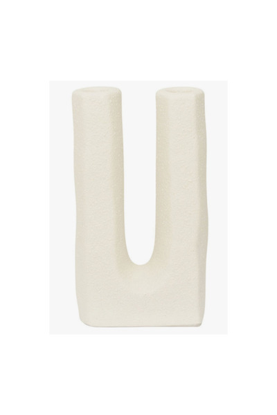 Urban Nature Culture Κηροπήγιο Λευκό Κεραμικό candle holder Tomas 10.7 * 5 * ...