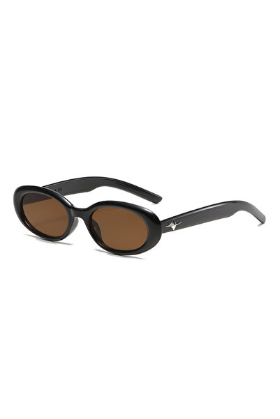 Choice5 black brown Hiking Fashion Y2K Style Oval Anti Light Glasses Women Me...