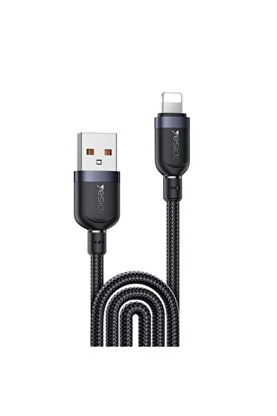 Yesido Καλώδιο CA134L Braided USB-A σε Lightning 12W 3m Μαύρο