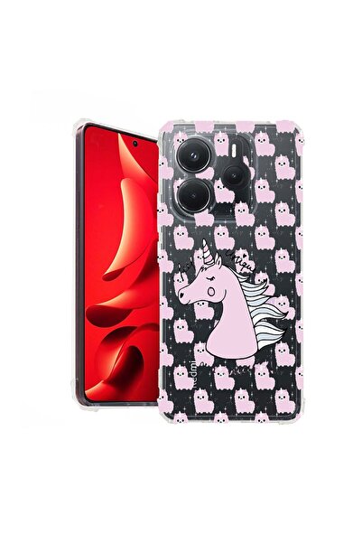 bestcase Калъф за Xiaomi Redmi Note 14 5G, Удароустойчив 1.5ММ, Еднорог - Усе...