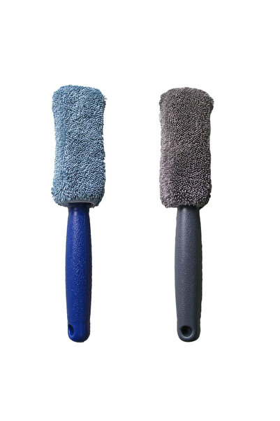 choice2 Blue Gray 1/2Pcs Car Tire Brush-Effective Wheel Hub and Rim Cleaner -...