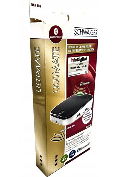 Schwaiger Receptor și transmițător muzical Bluetooth, Negru