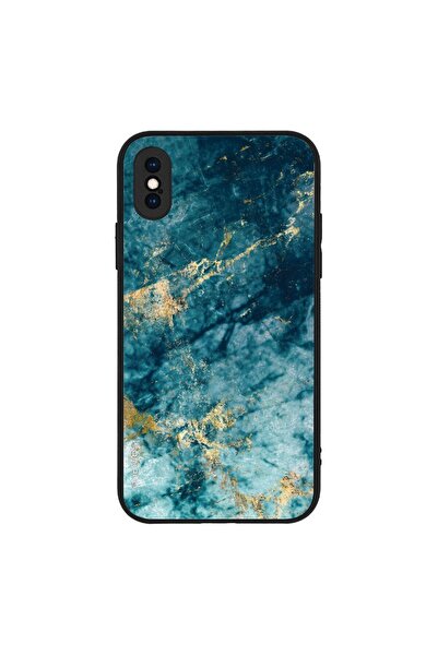 Sonique Θήκη Marble Series για Apple iPhone X / iPhone XS Μπλε