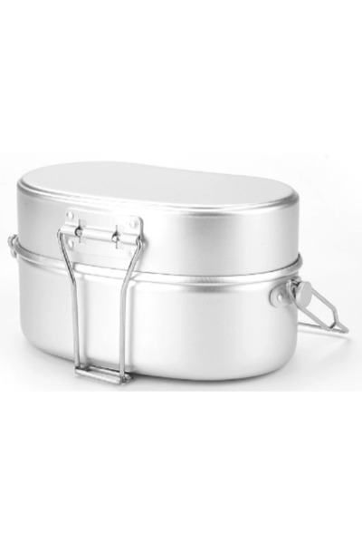 Choice Silver Mess Tin,Portable Mess Kit Plate Set Aluminium Alloy Lunch Box ...