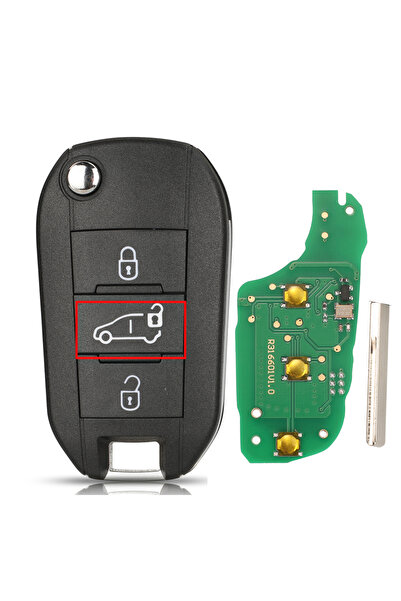 choice2 A Model For C or P jingyuqin 433Mhz 4A Chip Car Key For Peugeot Exper...