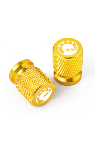 Choice1 Gold 2PCS Tire Valve Caps Wheel Tyre Cover CNC Aluminum Alloy For Can...