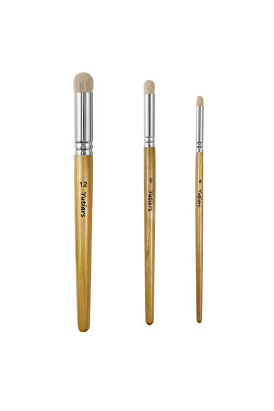 Choice 3pcs 3Pcs Goat Hair Miniature Drybrush Set - Professional Domed Brushe...