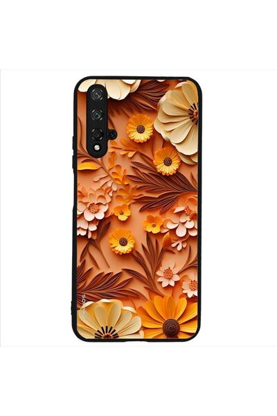 Sonique Θήκη 3D Flower Series για Honor 20 / Nova 5T Πορτοκαλί