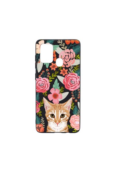 bestcase Husa Cat and Flowers, pentru Huawei P Smart (2020), rezistenta la uz...