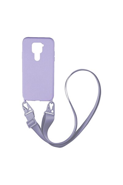 Sonique Θήκη Σιλικόνης με Strap CarryHang Xiaomi Redmi Note 9 Λιλά