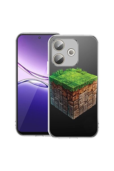 bestcase ¬Æ Husa Clear Silicon pentru OPPO A5 Pro 5G, Minecraft World, 204241...