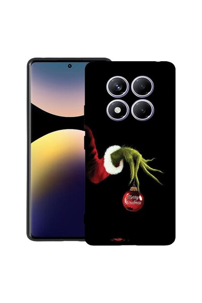 bestcase ¬Æ Husa pentru Xiaomi Redmi Note 14 Pro 4G, Xmas Grinch, Slim Silico...