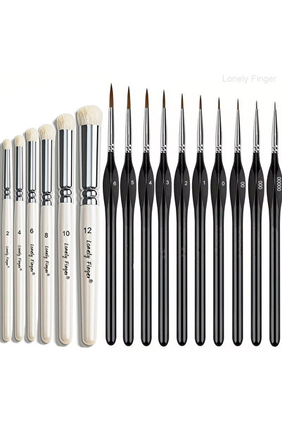 Choice1 16pcs All Brush Dry Brush Miniature Painting, Dry Brush Set Miniature...