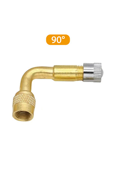 Choice1 90 درجة - 1 قطعة 45 ° /90 ° /135 °   محول صمام مقوس للإطارات، موسع صم...