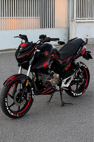 Banxtre Mondial Drift-L için 33 Parça Kırmızı Komple Sticker Seti