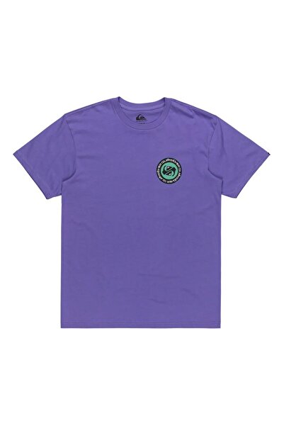 Quiksilver Tricou bărbătesc cu mânecă scurtă și imprimeu circular la spate, m...