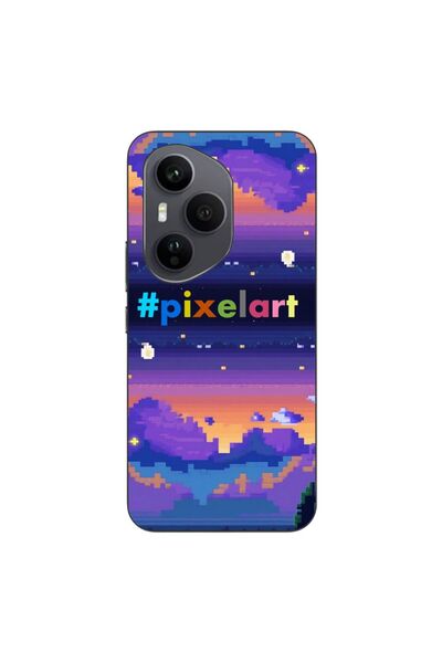 OEM Husa compatibila cu Honor 400 Pro Silicon Gel Tpu Model Pixel Art Peisaj