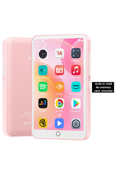 Choice4 16GB pink 16GB/80GB MP3 Player Android 9.0 with Bluetooth and WiFi, 4...