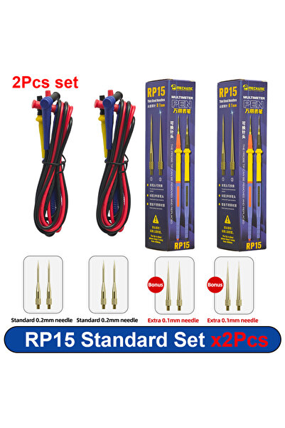 Choice1 RP15 × 2 قطعة قلم ملتيميتر MECHANIC RP15 1000V 20A مع مجسات قابلة للا...