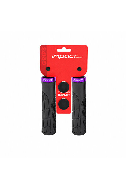 Impact Ergonomik Alyanlı Bisiklet Elcik Gidon Tutamakları - Kaymaz Kauçuk MTB...
