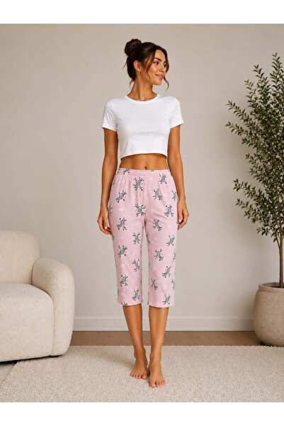 Pemilo Women's Patterned Milan Capri Single Bottom