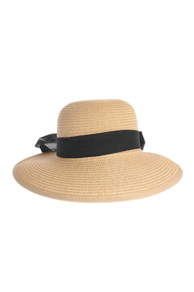 meli melo Palarie eleganta de vara cu funda neagra