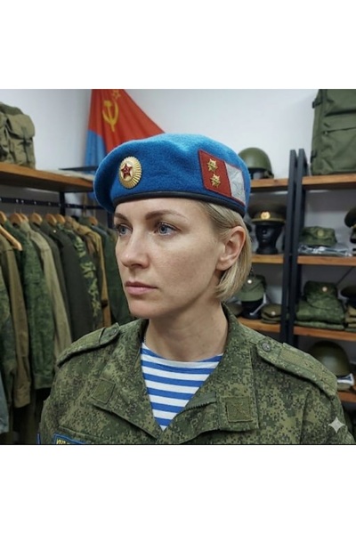 kho military design Sovyet Üniforma İç Fanila (L Beden)+Bere ( 57 Numara)