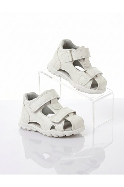 MiniKids Apawwa fashion children's Sandals with hedgehog pattern, white