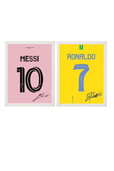 Boomah Accessories Set of 2, Ronaldo & Messi - Al Nassr & Inter Miami Autogra...