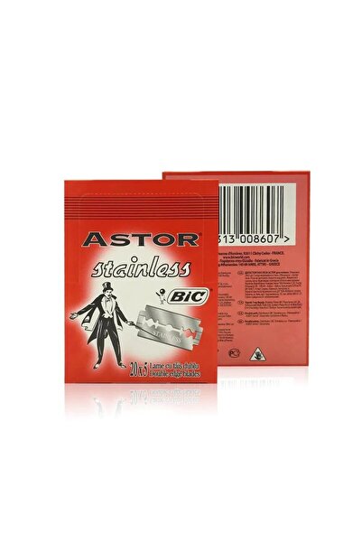 Astor Razor blades 100 pcs, new collection, superior quality, durable, impecc...