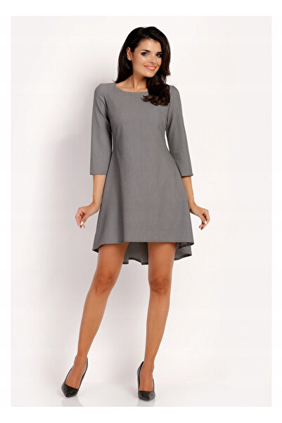 Awama Rochie Dama, Awama, L013, Asimetrica Evazata Mini, Eleganta, Maneci 3/4...