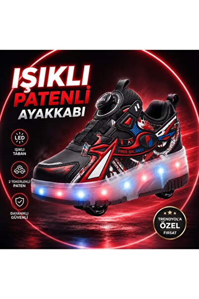 mohawk PATENLİ IŞIKLI SPOR AYAKKABISI & TEKERLEKLİ SNEAKERS