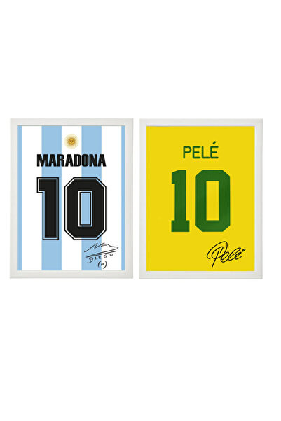 Boomah Accessories Set of 2, Diego Maradona & Pele - Argentina & Brazil Legen...