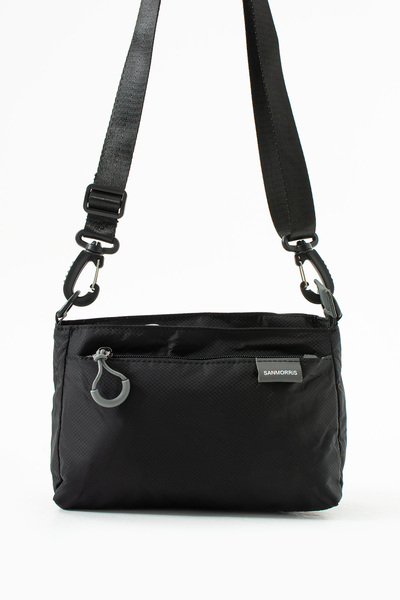 Sanmorris 6010 Women's 3 Compartment Parachute Fabric Adjustable Crossbody Bag