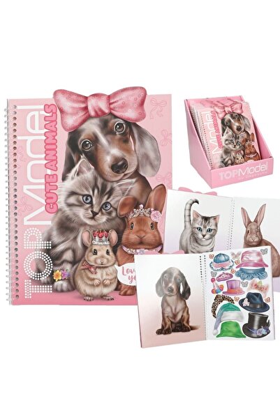 Top Model by Depesche TOPModel Cute Animals Dress Me Up Çıkartma Kitabı - 240...