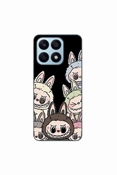 OEM Husa compatibila cu Honor X8a Silicon Gel Tpu Model Labubu Pattern Black