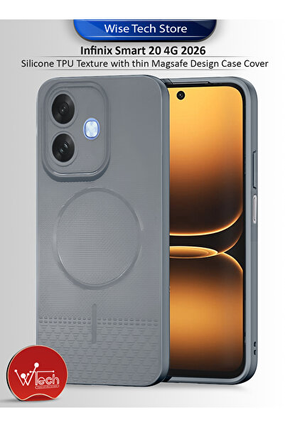 Wtech Infinix Smart 20 4G 2026 Silicone TPU Texture with thin Magsafe Design ...