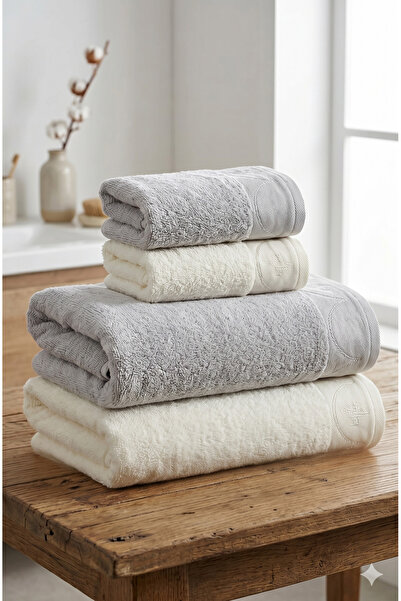 Özdilek Nev Marka Aste Towel Set 4 Pieces (Nev Is a Brand Belonging to the Öz...