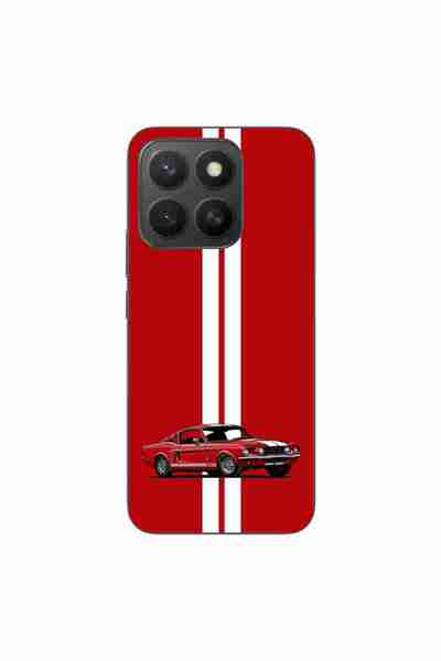 OEM Husa compatibila cu Honor X8c Silicon Gel Tpu Model Red Mustang