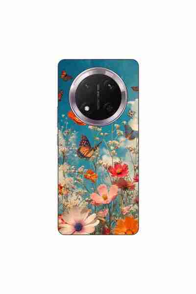 OEM Husa compatibila cu Honor Magic7 Lite Silicon Gel Tpu Model Flori si Fluturi