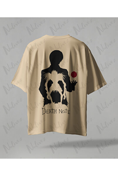 Nulivez Death Note Ryuk Oversize Unisex T-Shirt - Anime Printed Streetwear Ma...
